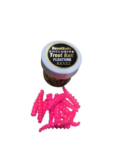 Renatbait Yüzen Larva Peynirli 35mm Alabalık Yemi Pembe 13 Adet
