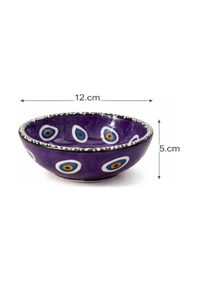 Nazar Boncuklu Seramik Çerezlik Kase 12 Cm El Yapımı Dekoratif Zeytin Ve Çerez Kasesi Kahvaltılık Sunumluk çok renkli Nazar Boncuklu Seramik Çerezlik Kase 12 Cm El Yapımı Dekoratif Zeytin Ve Çerez Kasesi Kahvaltılık Sunumluk çok renkli