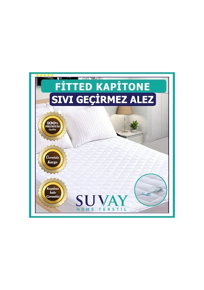 Suvay Kapitone Fitted Su Sıvı Geçirmez Alez Tek Ve Çift Kişilik