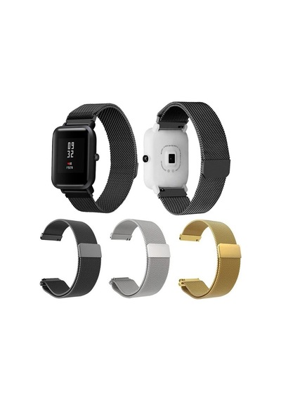 Mijobs Xiaomi Amazfit Bip Metal Milano Loop Kayış Kordon- 5775