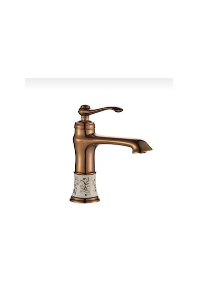 İsaoğlu Yapı Bronz Lavabo Bataryası Bakır Lavabo Musluğu Klasik Model Armatür Bakır