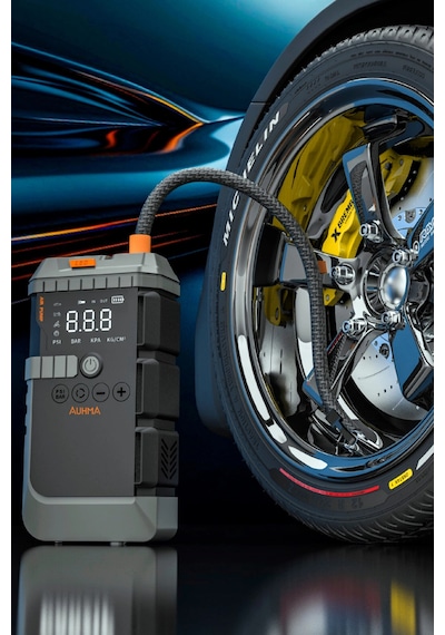 Auhma A7711 Araç Akü Takviye Cihazı Ve Dijital Hava Pompası - 12000mah, 1200a, 150 Psı