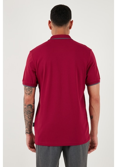 Buratti Pamuklu Regular Fit Erkek Polo Yaka T Shirt 5902063 Bordo