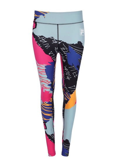 Fuşya Fila Kadın Tayt Allover Print Leggings Lw411144 Fuşya