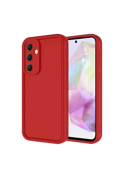 Newface Samsung Galaxy Uyumlu  A16 5g Kılıf Viera Silikon - Kırmızı