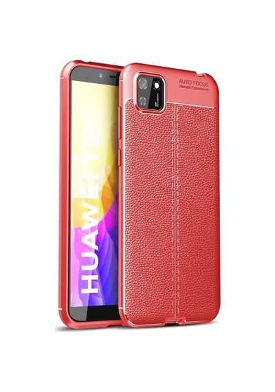 Newface - 780 - Huawei Y5p Kılıf Auto Focus Kapak - Csmo-tex - - Kırmızı