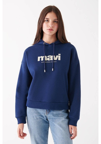 Mavi M168334-70488-22k Mavi Koyu Lacivert Kadın Sweatshirt M168334-70488-R0886 Koyu Lacivert