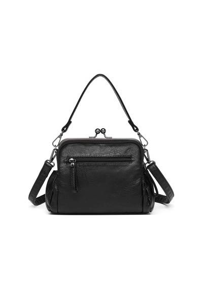 Smart Bags Yıkama Deri Burslu Postacı Kadın Çantası 21-k Barcelona 1903-7 Siyah