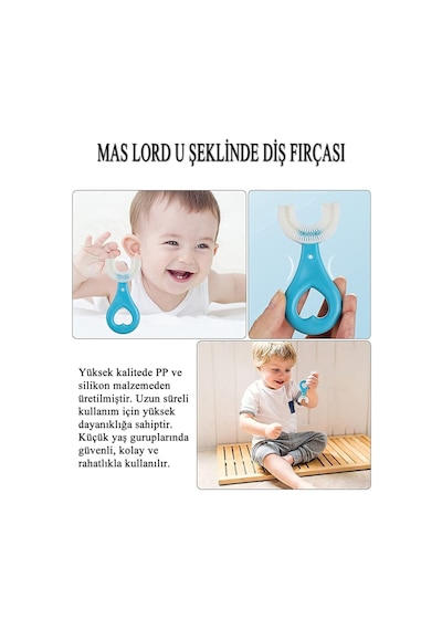 U Şekli Bebek Diş Fırçası Yeni Nesil Fırça Çok Renkli