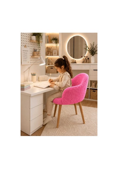 Heidi Çoçuk Koltuğu Çoçuk Odası Koltuğu Teddy Kumaş Kaplı Çocuk Ders Çalışma Koltuğu Yumuşak Pembe Pembe Heidi Çoçuk Koltuğu Çoçuk Odası Koltuğu Teddy Kumaş Kaplı Çocuk Ders Çalışma Koltuğu Yumuşak Pembe Pembe
