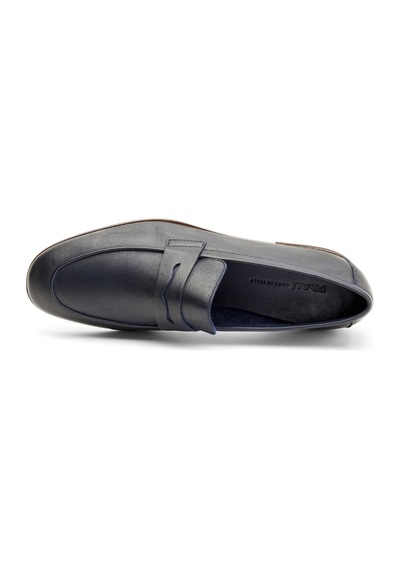 Erkek Oxford Ayakkabı 34P5 Frau MousseLeather Blu Mavi