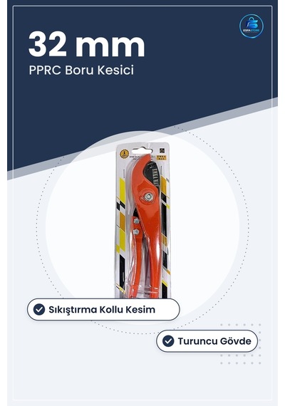 Manuel Boru Makası Pprc 32 Mm Kesici Plastik Kesme Hırdavat Malze