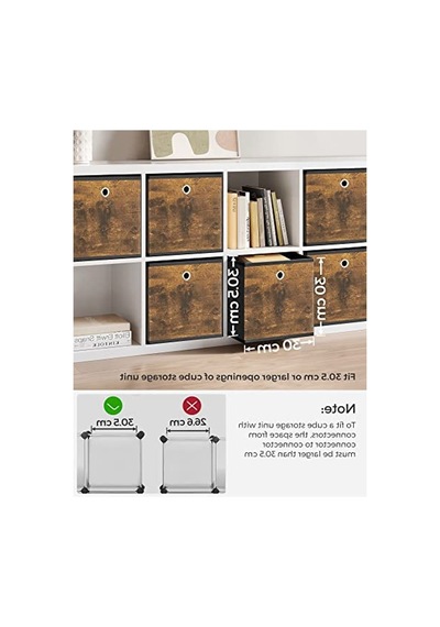 Düzenleme Kutuları, 6'lı Set İle Katlanır Kumaş Tasarım Ve Vintage Görünüm