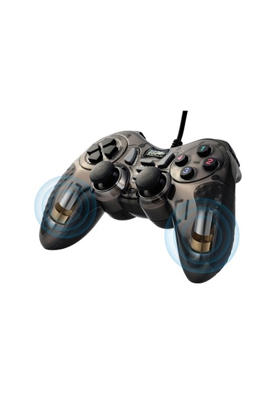 Usb Oyun Kolu 12 Fonksiyon Tuşulu Double Shock Oyun Kolu Siyah