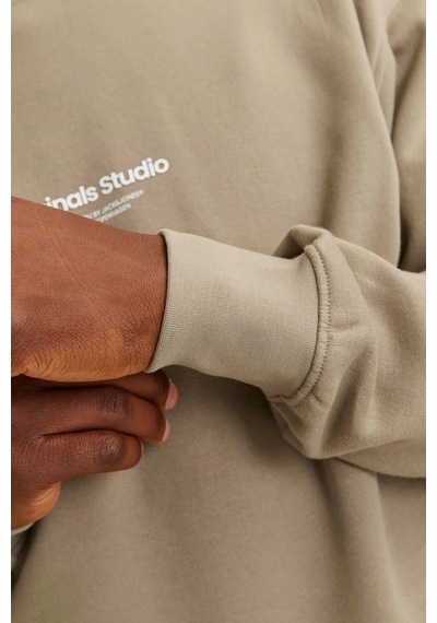 Jack & Jones Erkek Sweat 12241694 Yağ Yeşili Yağ Yeşili