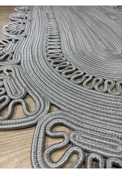 Mavaux Matrix Jüt Kilim, Paspas, Mutfak Halısı, Banyo Paspası, Kilim, Halı, Oturma Odası Halısı Gri