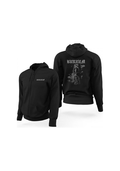 Burzum True Norwegian Black Metal Siyah Fermuarlı Limited Edition Kapşonlu Sweatshirt