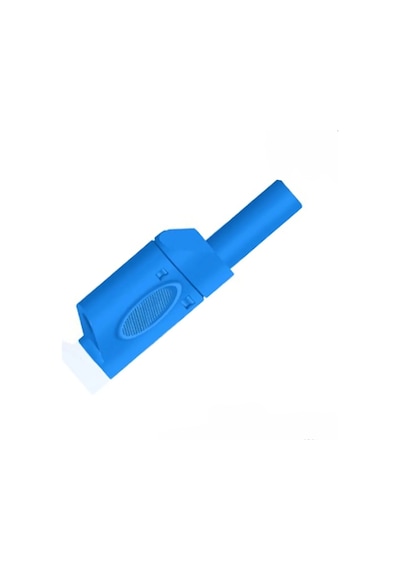 4mm Korumalı Mavi Banana Jack - 5 Adet