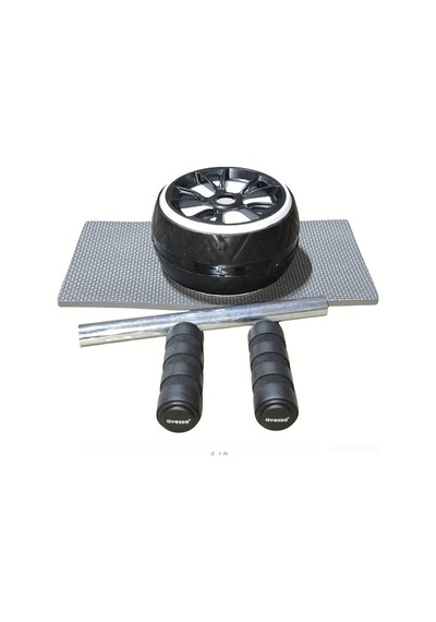 Özel Seri Ew-50 Black-white Egzersiz Tekeri Siyah-beyaz Hızlı Aktif Fitness