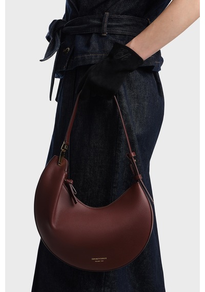 Emporio Armani Deri Çıkarılabilir Askılı Çanta Kadın Çanta Ew005754 Af29459 U6017 Bordo