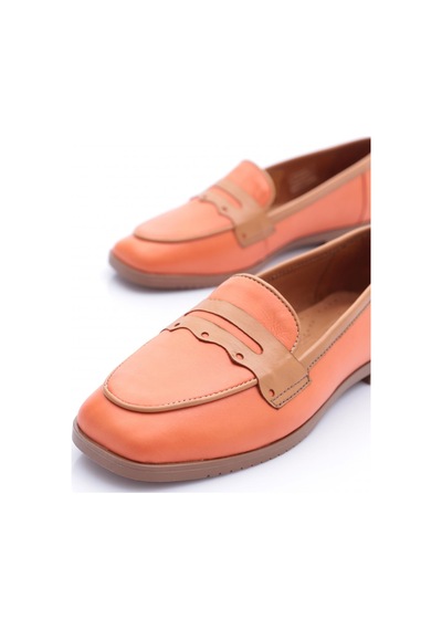 Dgn 010-1 Kadin Loafer Ayakkabi Orange