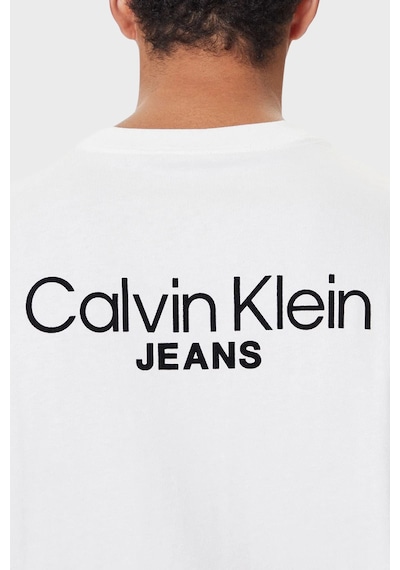 Calvin Klein Erkek T Shirt Lv04rd825g Yaa Beyaz Beyaz