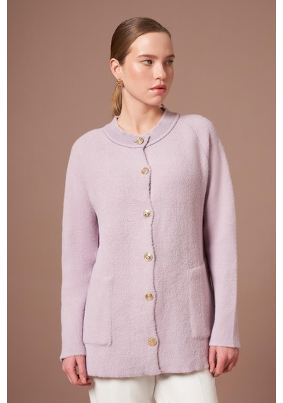 Ftz Women Kadın Angora Hırka Lila 25259 Lila