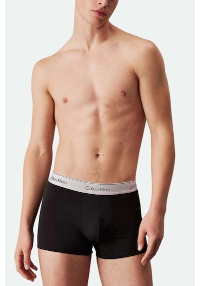 Calvin Klein Erkek Pamuklu Slim Fit Beli Elastik Bantlı 3'lü Siyah Boxer Lv00nb4392-ub1-7909 Siyah