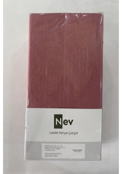 Nev Penye Çarşaf Fitted Koyu Mercancan160x200+30 Mercan
