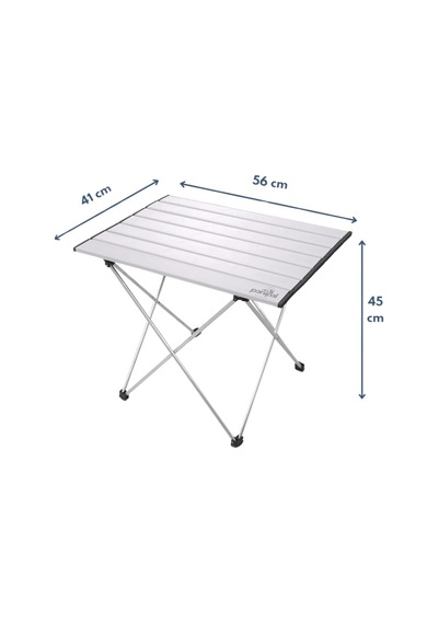 Outdoor Katlanabilir Alüminyum Kamp Ve Piknik Masası, 56x41x45 Cm, 1370 Gr, 18 Kg Taşıma Kapasitesi, Omuz Askılı Genel