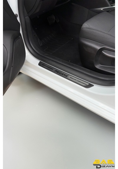 Renault Megane Sd/hb Krom Kapı Eşik Koruması 2010 + Üzeri Tüm Modeller İle Uyumlu 4 Parça