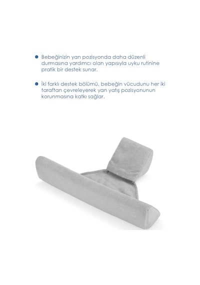 Babyjem Bebek Güvenli Uyku Yan Yatış Yastığı Gri