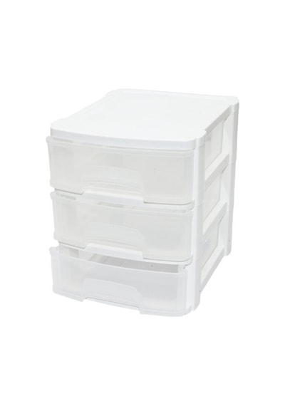 Tonton - No:0 Çekmece 3 Katlı 17.5x14.4x16.9cm Turuncu