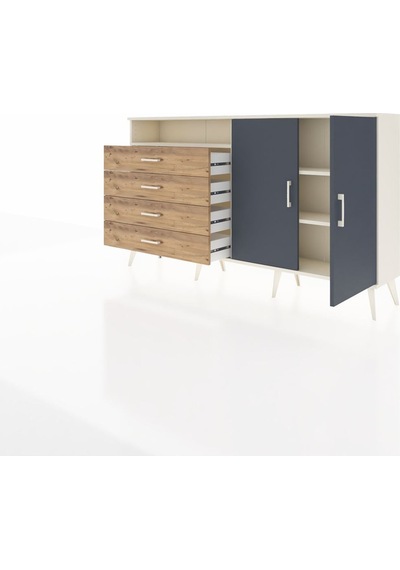 Arges Konsol 3 Raflı 4 Çekmeceli 2 Kapaklı 176x30x99 Aytaşı-antrasit/çam Antrasıt/atlas Çam - Aytası Arges Konsol 3 Raflı 4 Çekmeceli 2 Kapaklı 176x30x99 Aytaşı-antrasit/çam Antrasıt/atlas Çam - Aytası