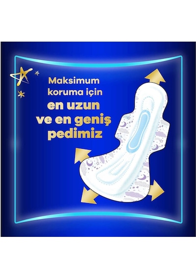 Orkidhijyenik Ped Ultra Gece Ekstra Max 14' Lü 6 Adet