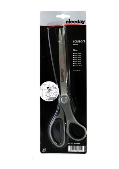 Niceday Scissors Deluxe 26cm Siyah/Gri Makas