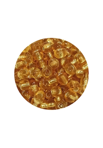 Dökme Cam Kum Boncuk Büyük Boy 6/0 4 Mm - 20 Gram - Şeffaf Bal - Bnc083