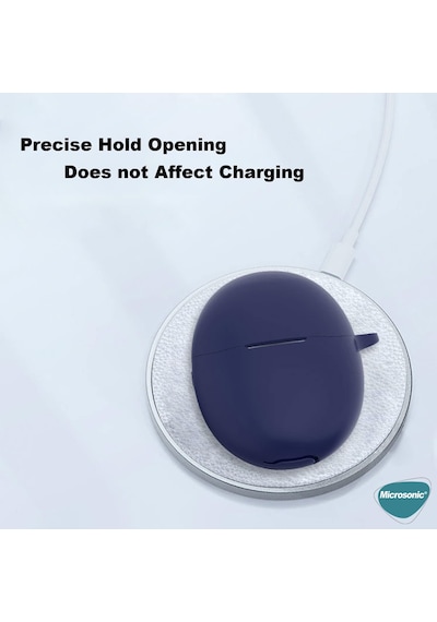 Microsonic Huawei Freebuds 5 Uyumlu Mat Silikon Kılıf Siyah