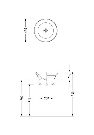 Serel Posedion Çanak Lavabo - Ps35dxs110h Diğer