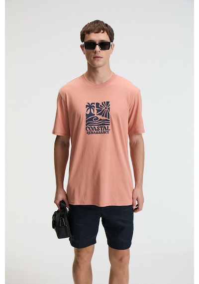 Grımelange SWEET Erkek %100 Pamuk Oversize Fit Baskılı Kısa Kollu Yuvarlak Yakalı Yavruağzı T-Shirt Grımelange SWEET Erkek %100 Pamuk Oversize Fit Baskılı Kısa Kollu Yuvarlak Yakalı Yavruağzı T-Shirt