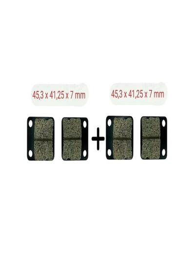 Arka Fren Disk Balatası Sfa054 Kawasaki Klx 150 L - Kx 65 Uyumlu 2 Set Yeşil