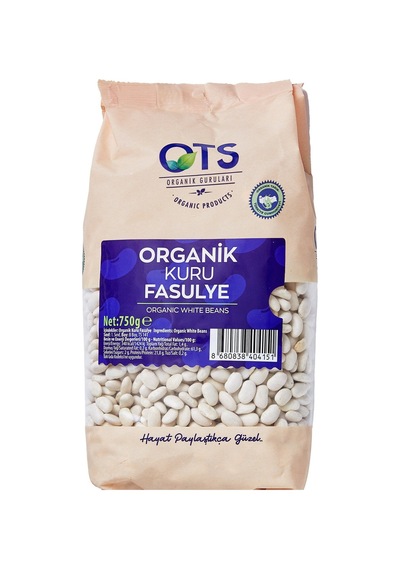 Ots Organik Kuru Fasulye 750 G - 2 Adet Tarı