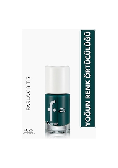 Flormar Full Color Ultra Yüksek Pigmentli & Parlak Bitişli Oje FC26