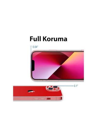 Ally Apple Uyumlu iPhone 14 Plus 6.7Inç Crystal Clear Kamera Korumali Sert Pc 565564649