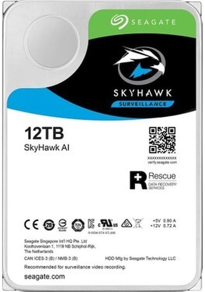 Seagate Skyhawk 3.5" 12tb 7200rpm Sata 256mb Disk St12000ve0008