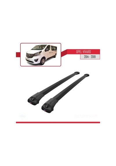 Opel Vivaro 2014-2019 Arası İle Uyumlu Ace-1 Ara Atkı Tavan Barı Siyah