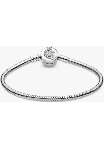 Lunarie Taç Detaylı İmza Klipsli Charm Bileklik Gümüş
