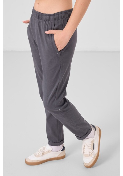 Tommy Life Gri Standart Fit Dokuma Hafif Esnek Chino Erkek Çocuk Pantolon - 11272 Gri