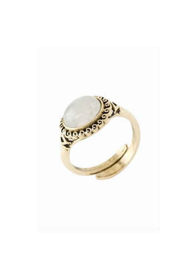 Oval - 851 - Doğaltaşlı Otantik Yüzük - Spt-gld - Pembe Kuvars