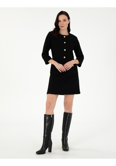 Pierre Cardin Kadın Siyah Elbise Dokuma 50292218-vr046 Siyah